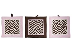 Zara Zebra 3-Piece Wall Hangings Set