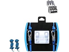 Outdoor Rope Tightener Kit with 6-Pack Roller Cinching Tool