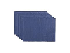 DII Ribbed Tabletop Cotton Placemat Set VARIES