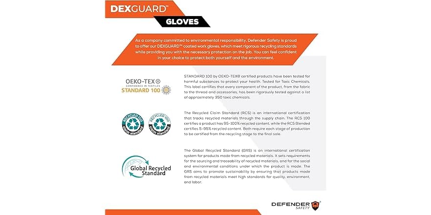 Defender DEXGUARD ANSI A4 Cut Resistant Gloves