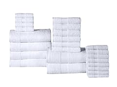 24-Piece 100% Cotton 500GSM Towel Set