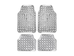 BDK Metallic Chrome Car Floor Mats