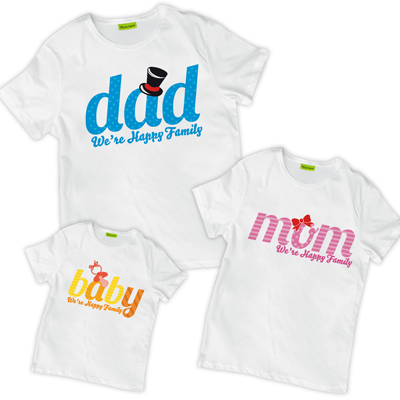 mom dad baby t shirt