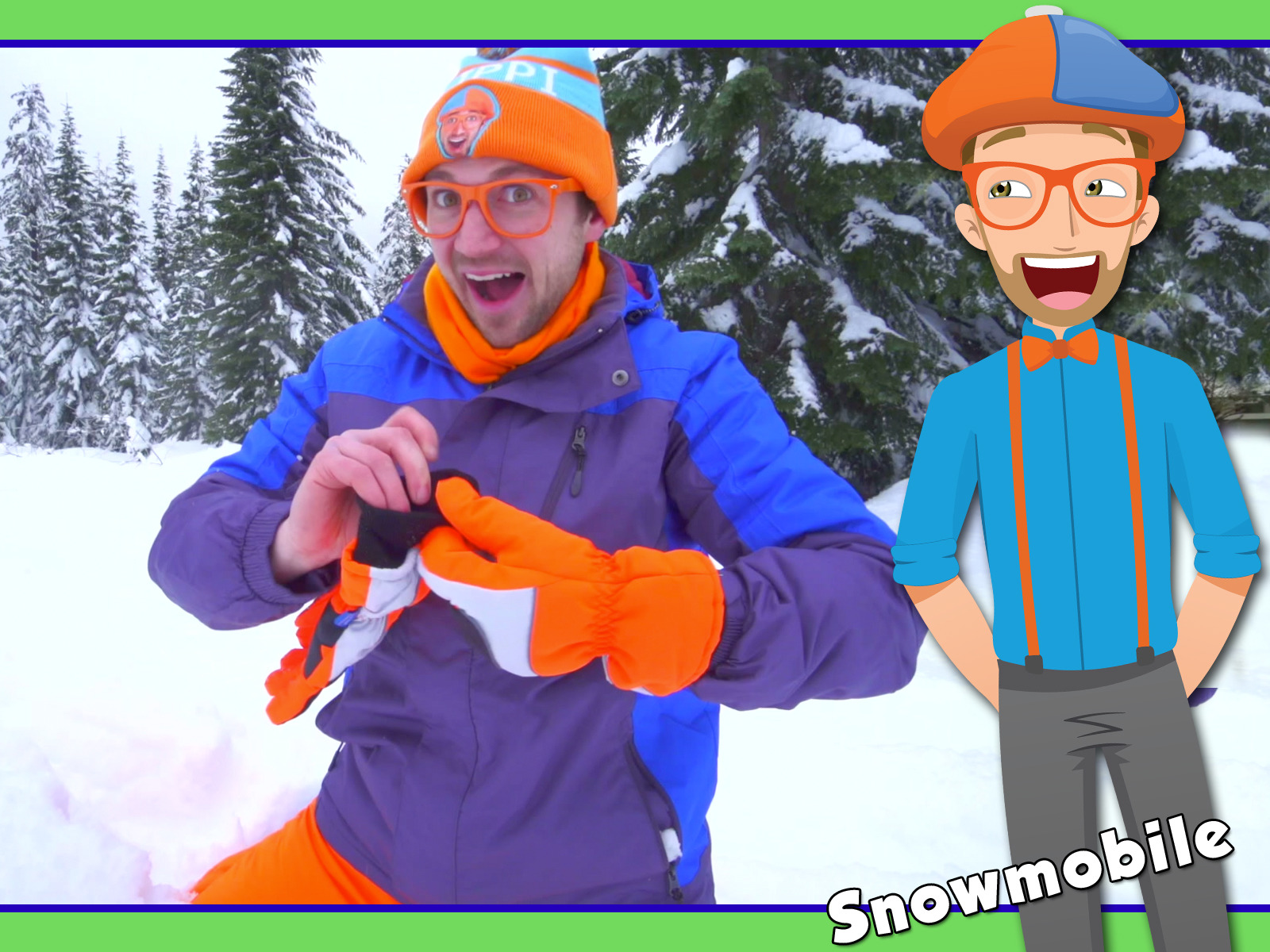 blippi snowmobile toy