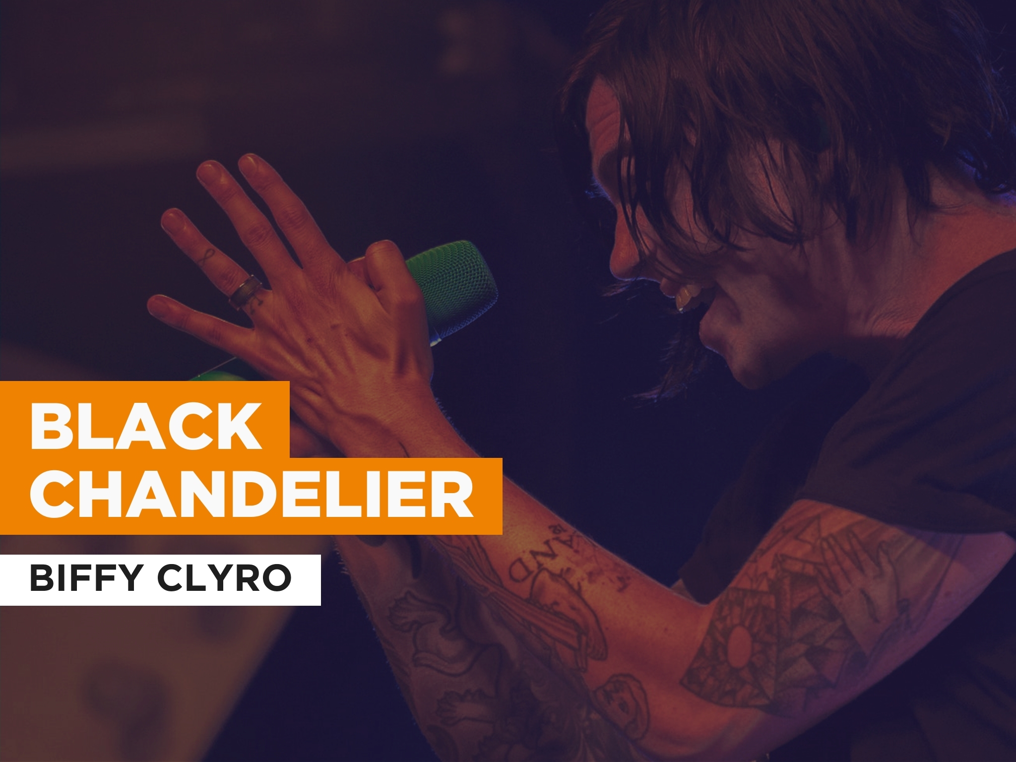 Prime Video Black Chandelier in the Style of Biffy Clyro