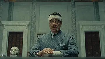 Play trivia and poll mini-games with friends, while you watch The Phoenician Scheme (). A hysterical comedy caper you won't want to miss!