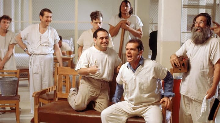 Amazon.com: One Flew Over The Cuckoo's Nest : Jack Nicholson, Louise  Fletcher, William Redfield, Danny DeVito, Brad Dourif, Will Sampson,  Christopher Lloyd, Scatman Crothers, Vincent Schiavelli, Lawrence Hauben,  Bo Goldman, Milos Forman,