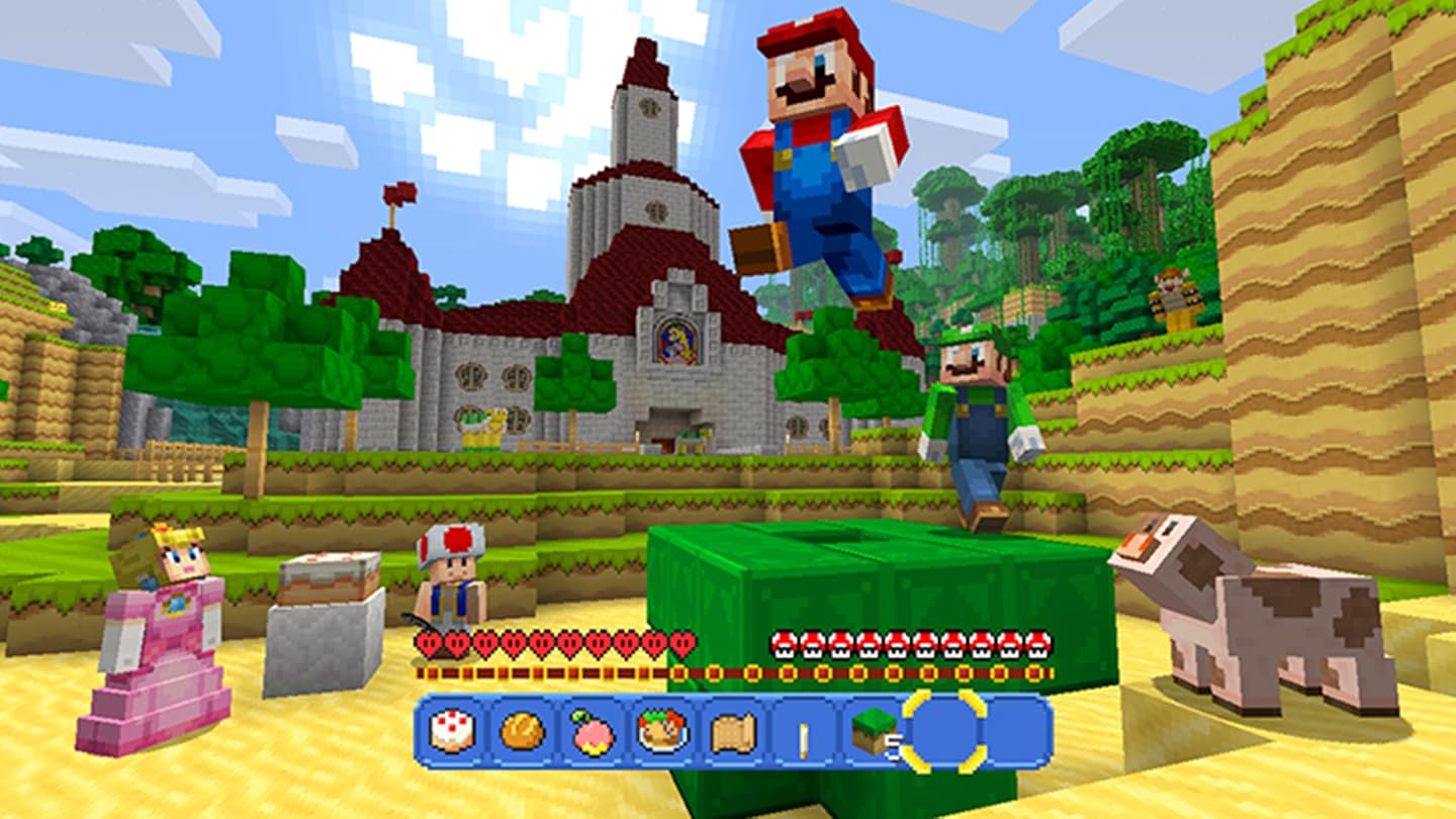 Wii U Super Mario Edition Minecraft Gameplay Zebra Gamer Zebra