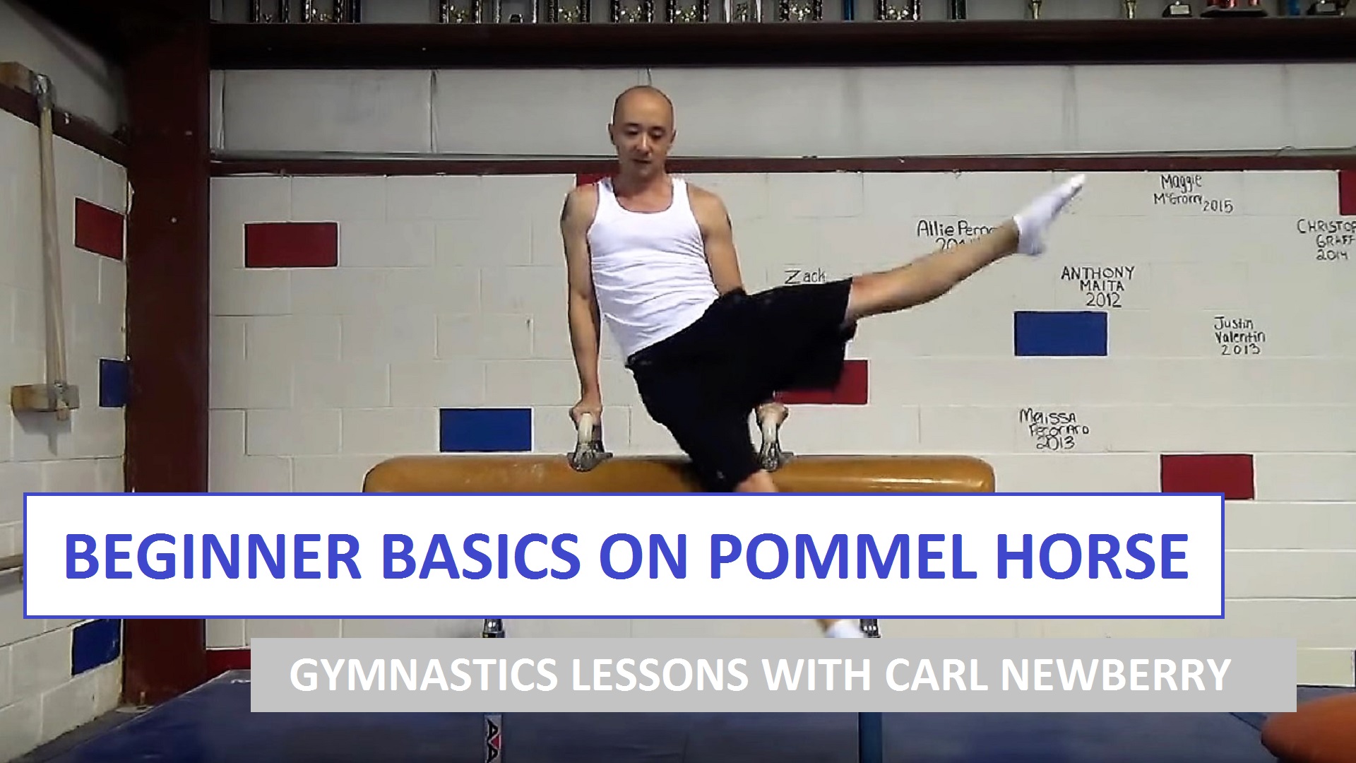 Watch Beginner Basics on Pommel Horse Gymnastics Lessons with Carl