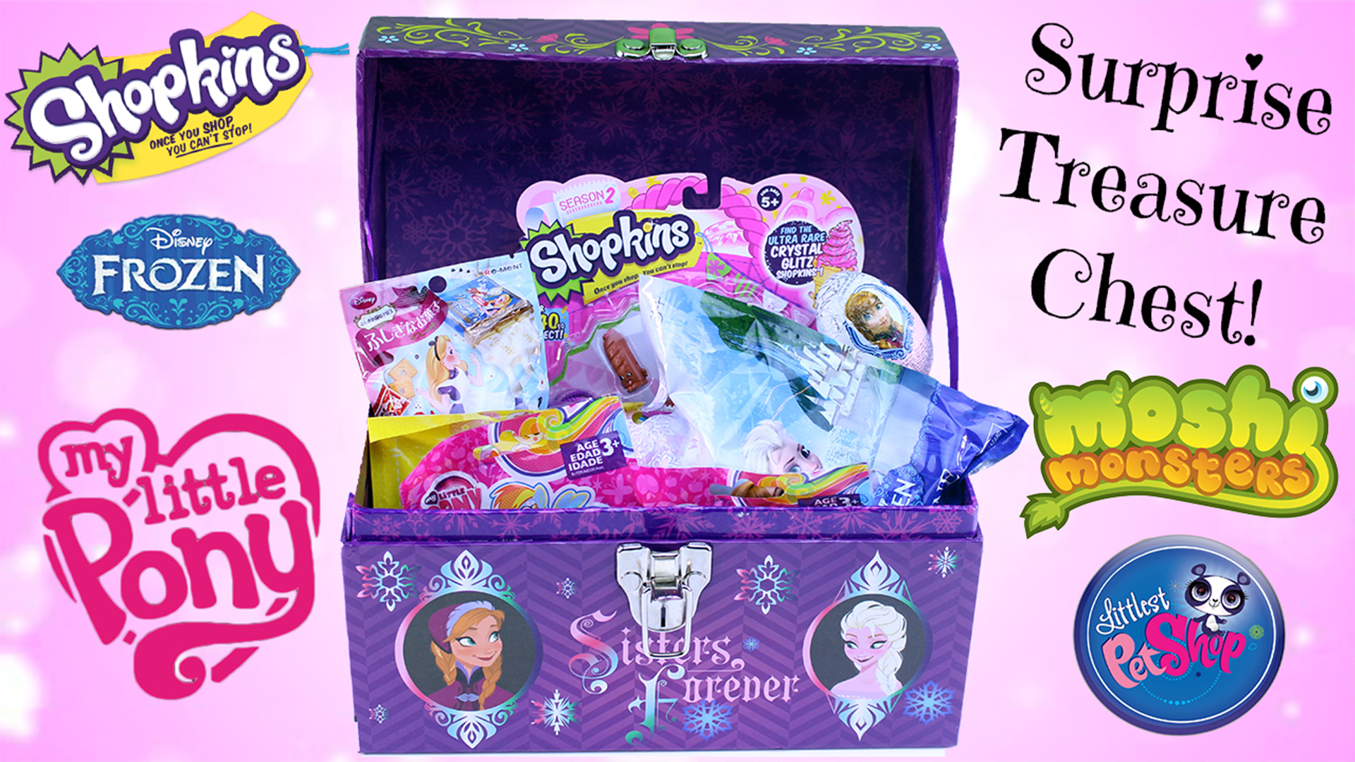 FROZEN Surprise Toy Treasure Chest Frozen Blind Bags
