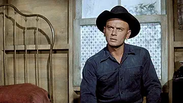 Yul Brynner's Chris Adams watches like a hawk in The Magnificent Seven game