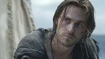 Durin IV (Owain Arthur) cronfronts Elrond (Robert Aramayo) in The Lord of the Rings: The Rings of Power Season 1 Episode 2, 'Adrift'.