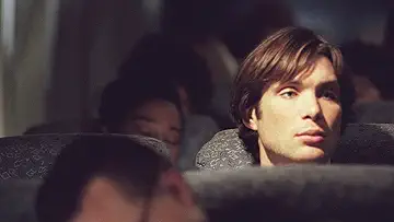 Rachel McAdams' Lisa Reisert looks out the window desperately as Cillian Murphy's Jackson Rippner looks at her menacingly on the poster for the Red Eye game.