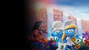 Smurfette and her friends exploring the Forbidden Forest in the Smurfs: The Lost Village game.