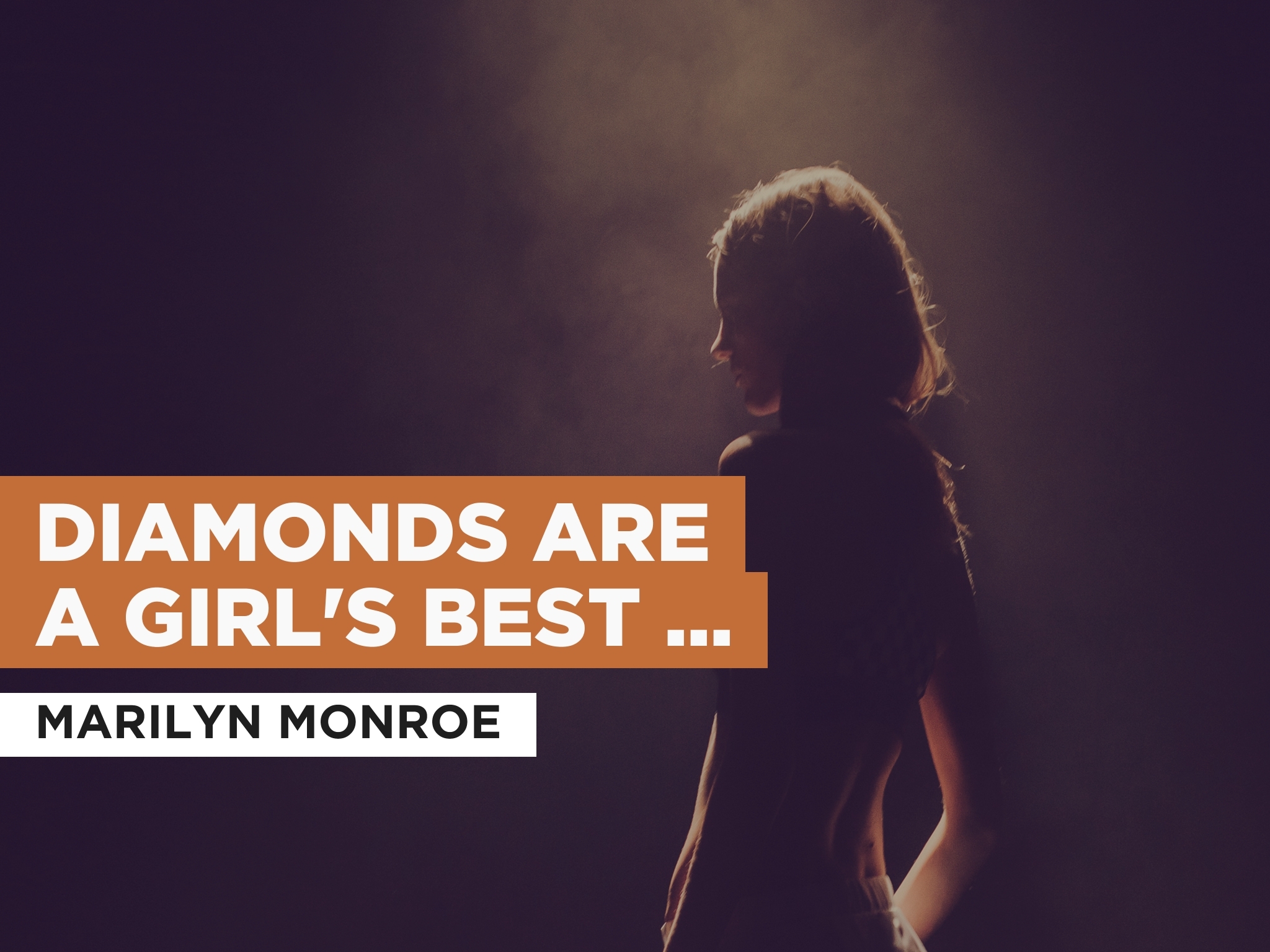 Prime Video Diamonds Are A Girl's Best Friend in the Style of Marilyn Monroe