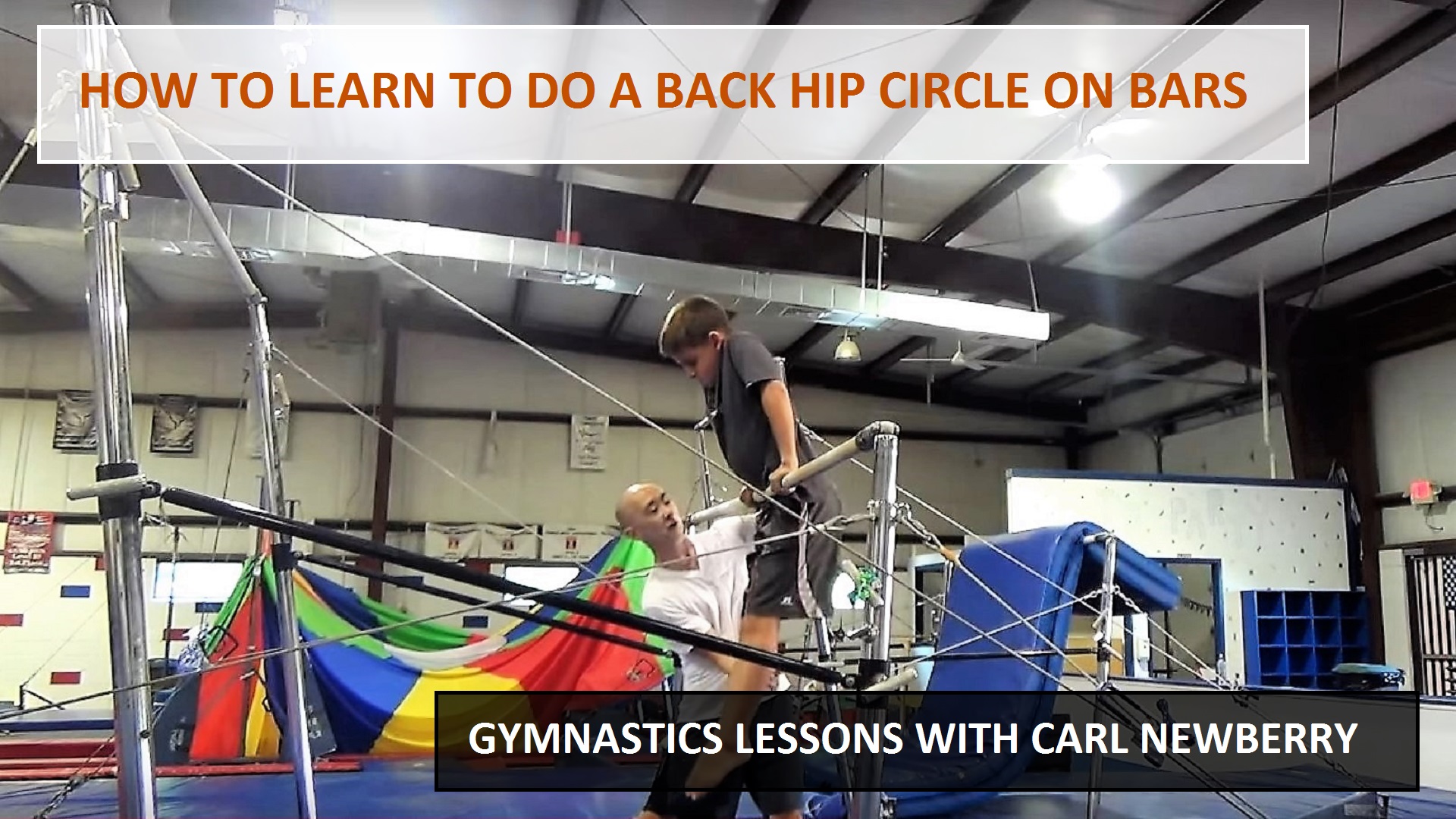 Watch How to Learn Do a Back Hip Circle on Bars Gymnastics Lessons