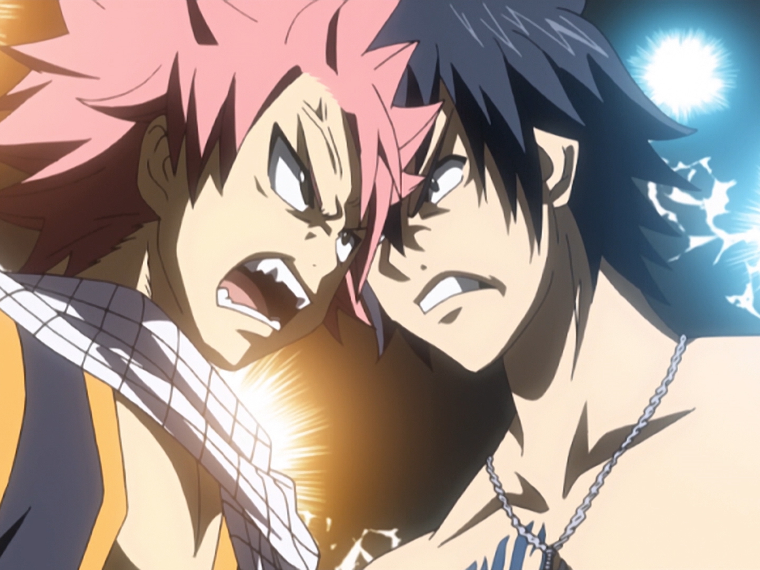 Fairy Tail Gray And Natsu Fighting