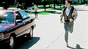 Matthew Broderick as Ferris Bueller, chillaxing in the poster for Ferris Bueller's Day Off (1986).