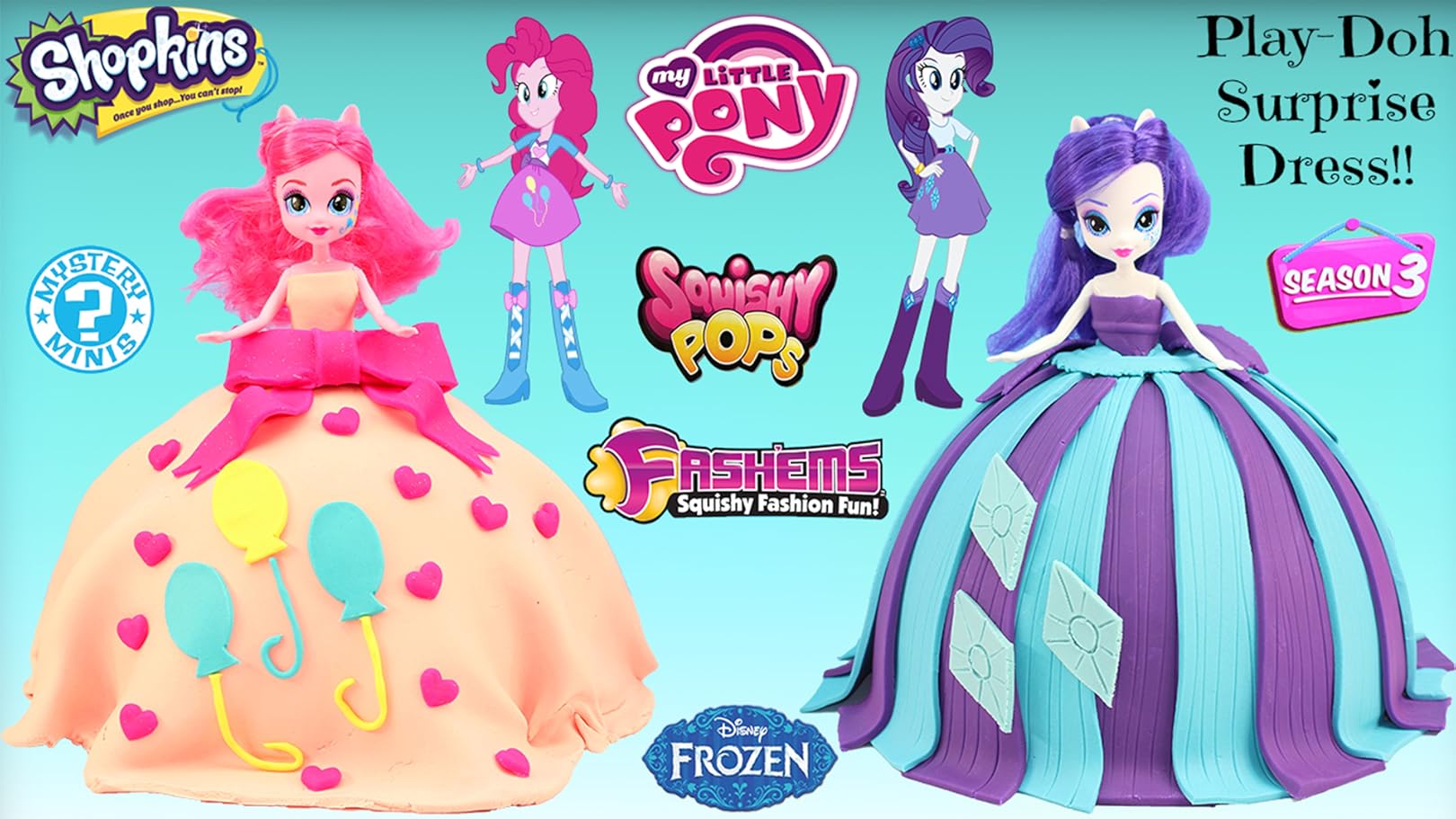 Amazon.de My Little Pony Equestria Girls Play Doh Surprise Pinkie Pie and Rarity Dress toy Amazon.de My Little Pony Equestria Girls Play Doh Surprise Pinkie Pie and Rarity Dress toy