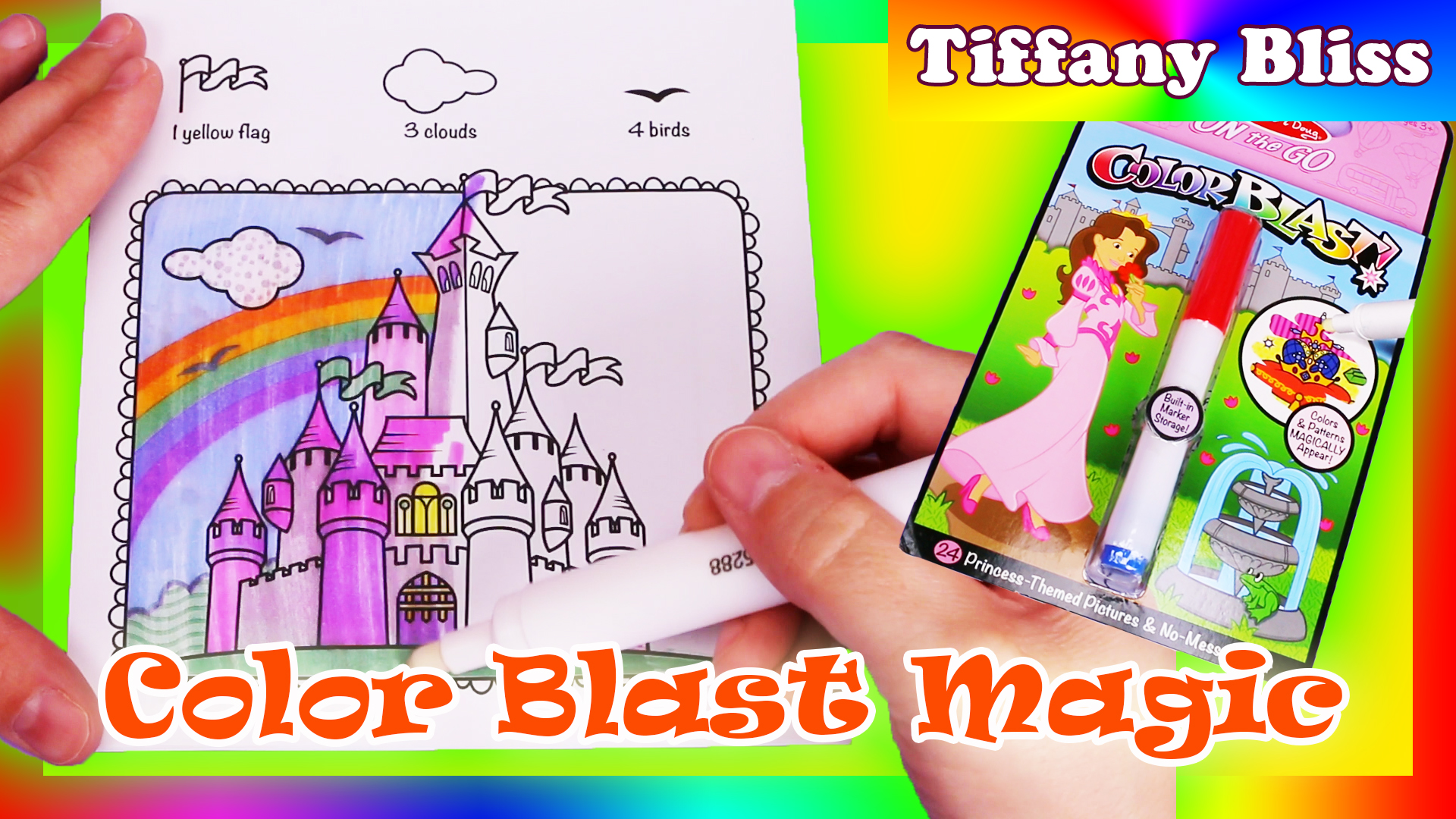 Amazon.co.jp Color Blast Coloring Book No Mess Magical Princess