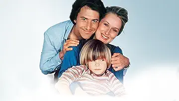 Dustin Hoffman's Ted Kramer, Meryl Streep's Joanna Kramer, and Justin Henry's Billy Kramer pose like a happy family in a promotional image for Kramer vs. Kramer (1979) the Kramer vs. Kramer game