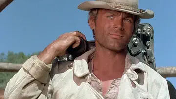 Terence Hill as Nobody in a scene from the My Name is Nobody game.