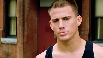 Channing Tatum as Tyler and Jenna Dewan as Nora striking a dance pose in Step Up (2006).