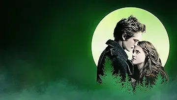 Kristen Stewart as Bella Swan admires Robert Pattinson as Edward Cullen from afar, in Twilight (2008).
