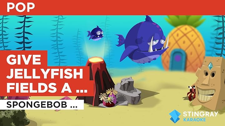 Prime Video: Give Jellyfish Fields A Chance in the Style of SpongeBob