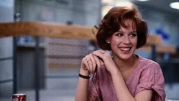 Judd Nelson as John Bender, first-bumping as he leaves detention in John Hughes' The Breakfast Club (1985).