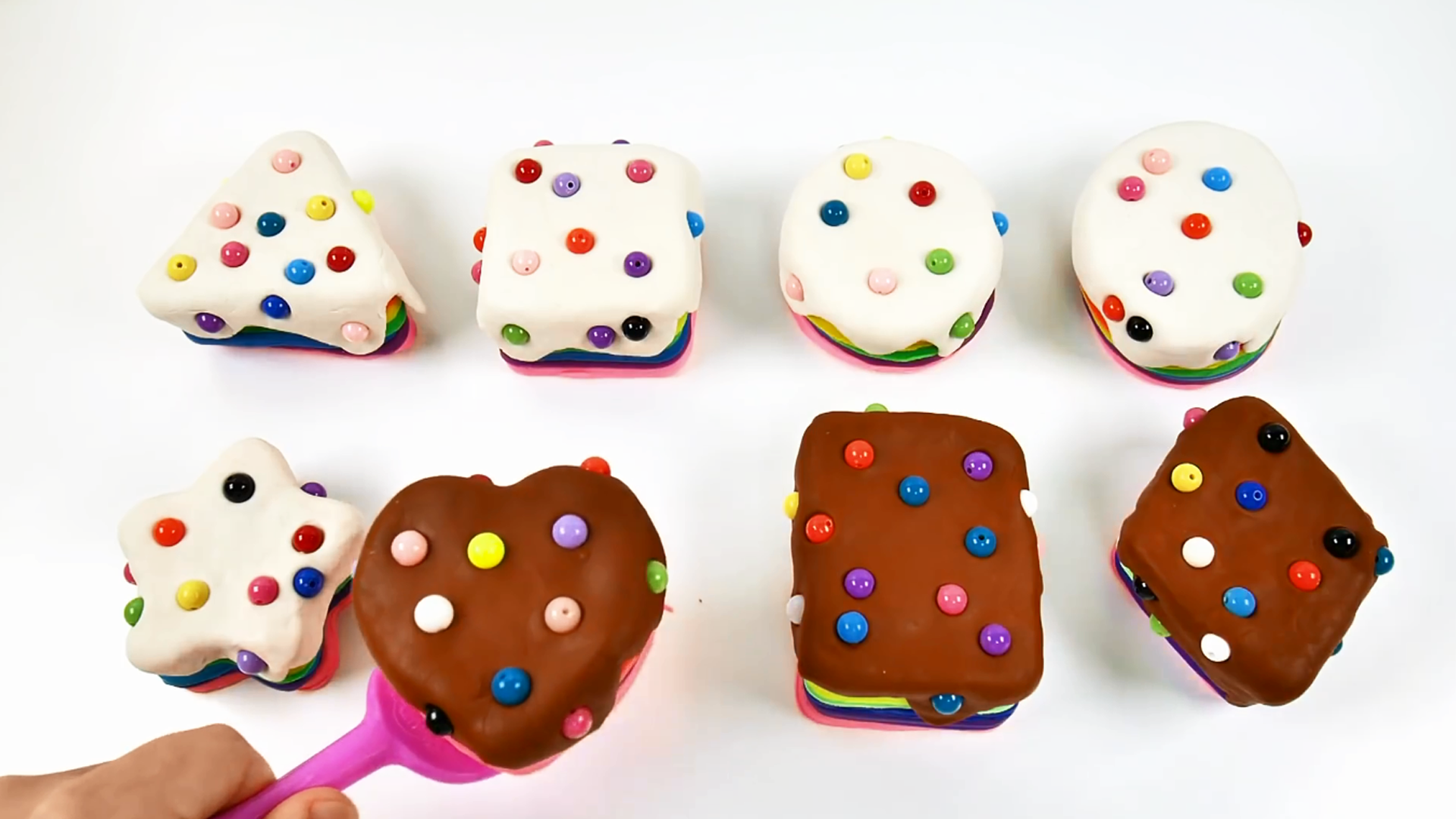 play doh rainbow learning