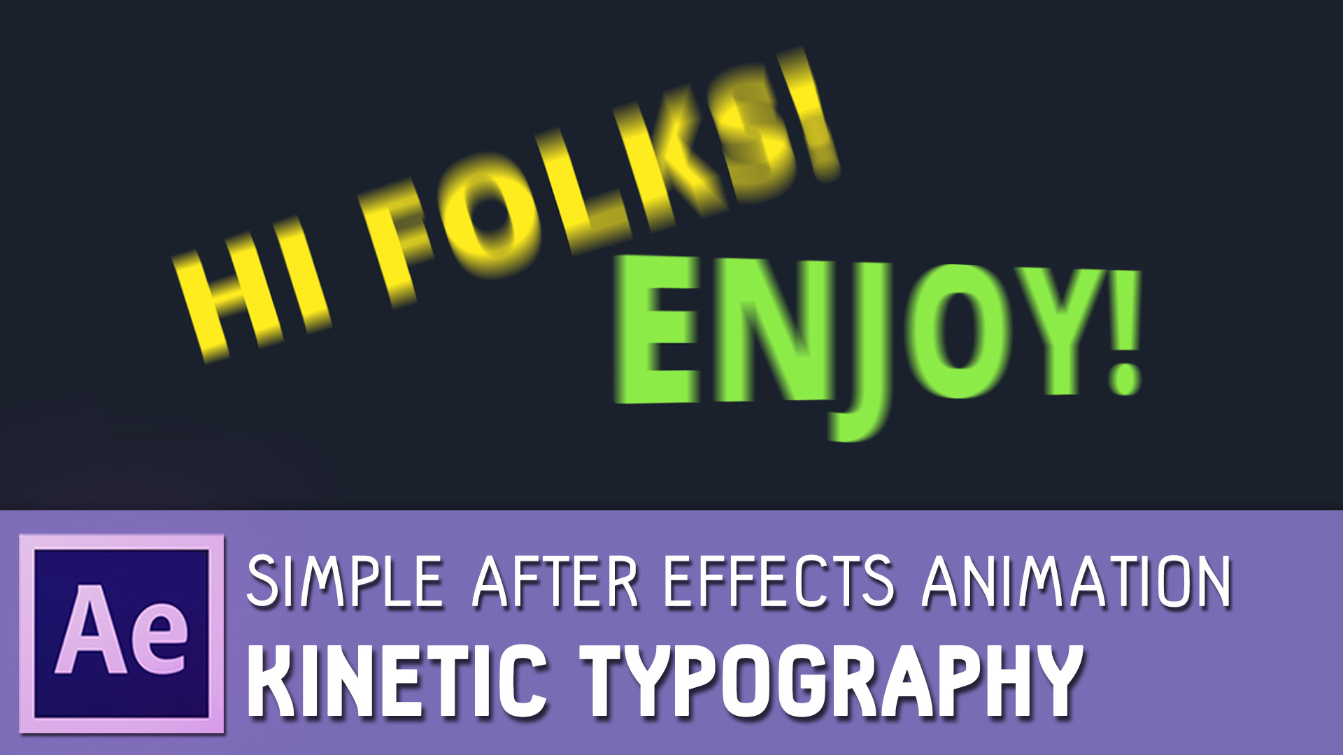 Watch Simple After Effects Animation Kinetic Typography Prime Video