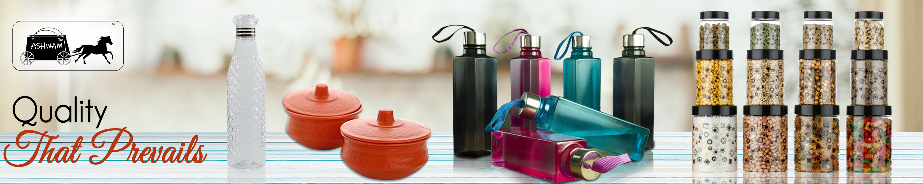 Amazon.in: ASHWAM: Checkered Pattern Water Bottle With Daimond Cap
