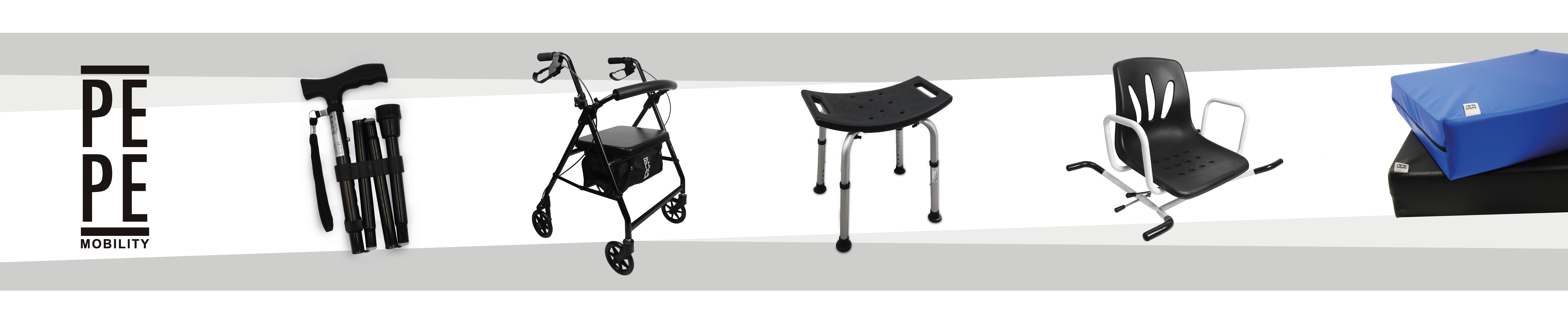 PEPE Mobility Raised Toilet Seat With Lid 6 Inch (15 Cm), Riser For Hip