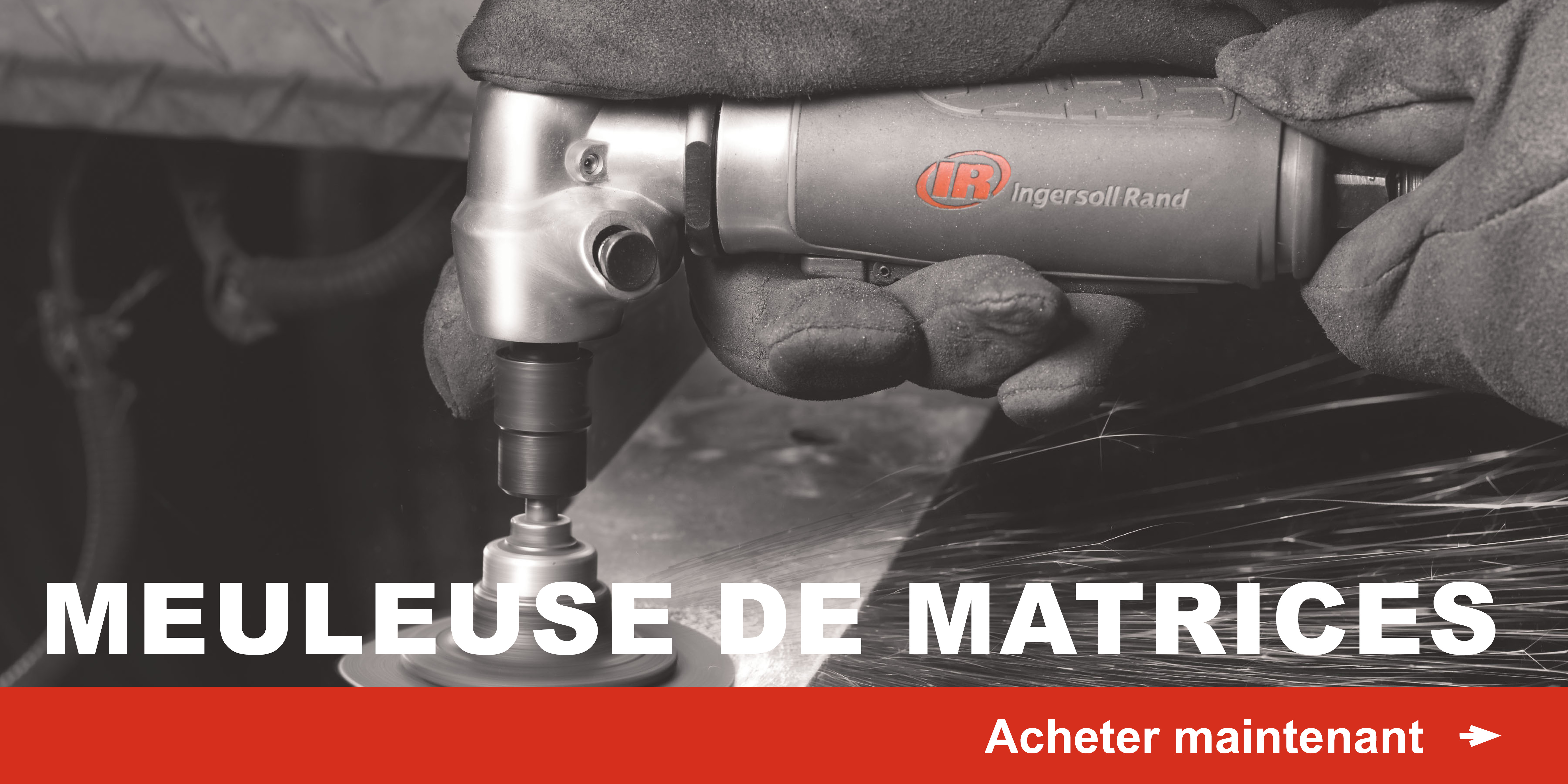 Meuleuse à pince droite pneumatique 300W - INGERSOLL RAND - 5108MAX