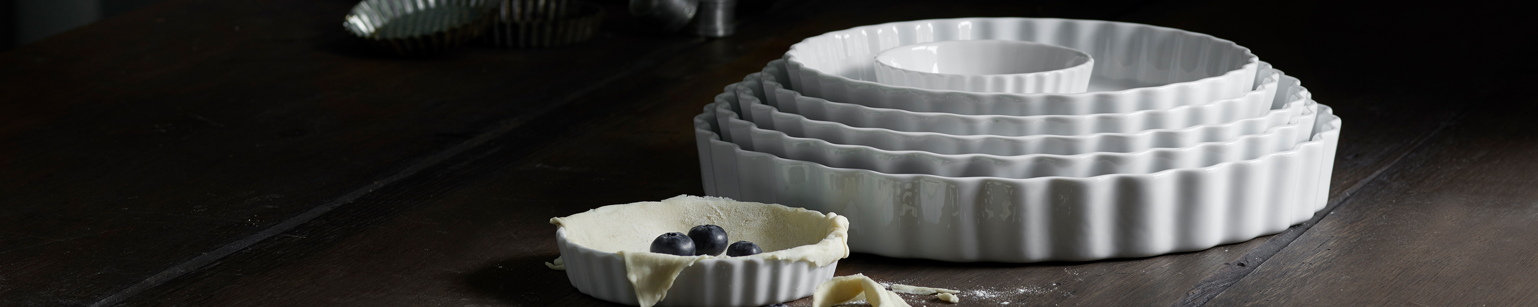 Moule à Soufflé En Porcelaine Pillivuyt Décor Citron - Vintage, Avec De Légères Rayures