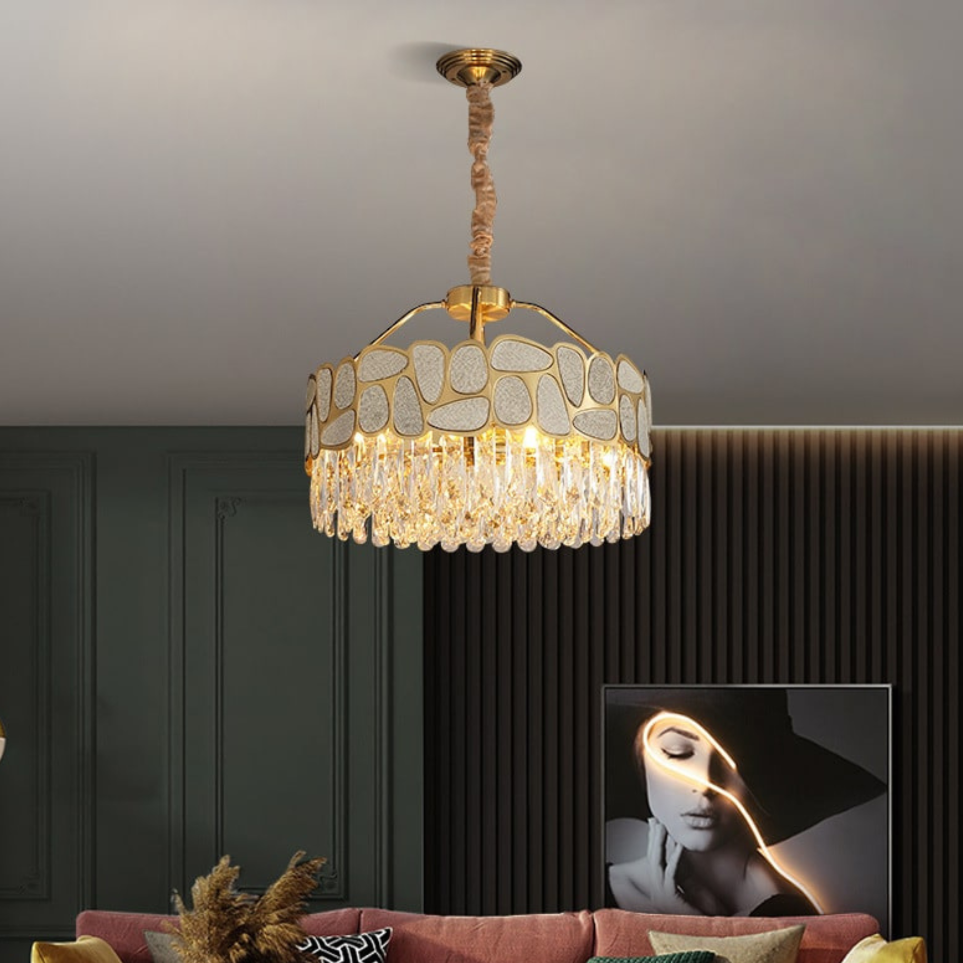 Amazon.in The Royal Emporio Voice Assisted Crystal Chandeliers