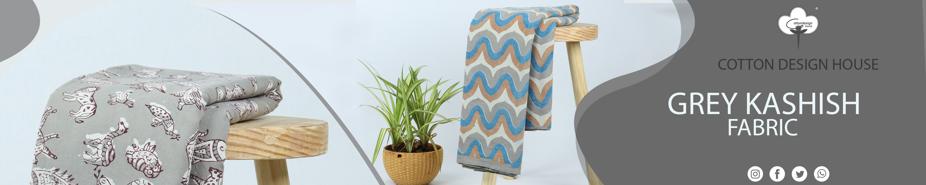 Amazon.in COTTON QUILT Gray Fabric