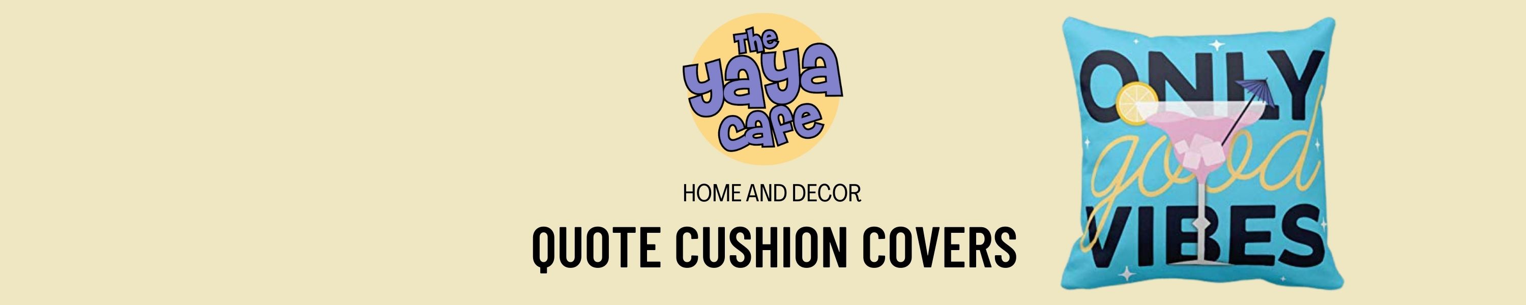 Amazon.in TheYaYaCafe Motivational Quote Cushion Covers