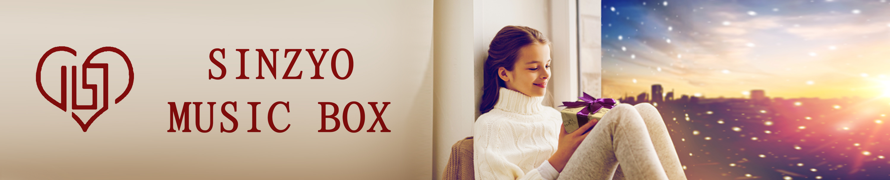 Amazon.co.uk Sinzyo Music Box Wine Red Wood Music Box