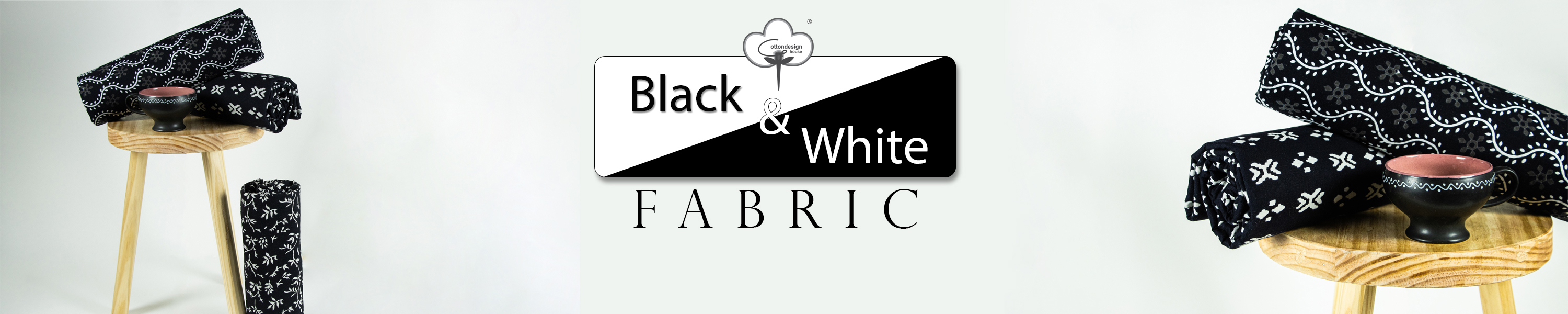 Amazon.in COTTON QUILT Black & White Fabric