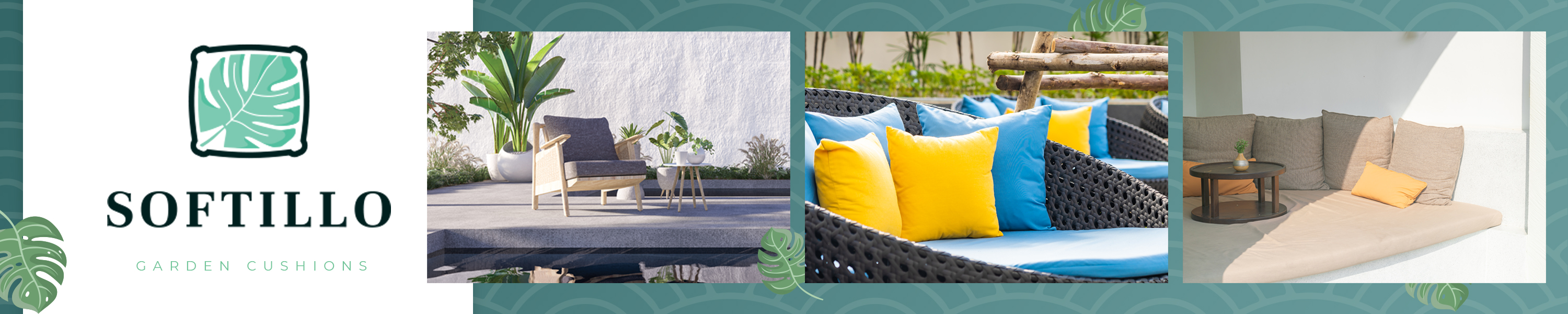 Amazon.co.uk SOFTILLO Outdoor Round Cushions