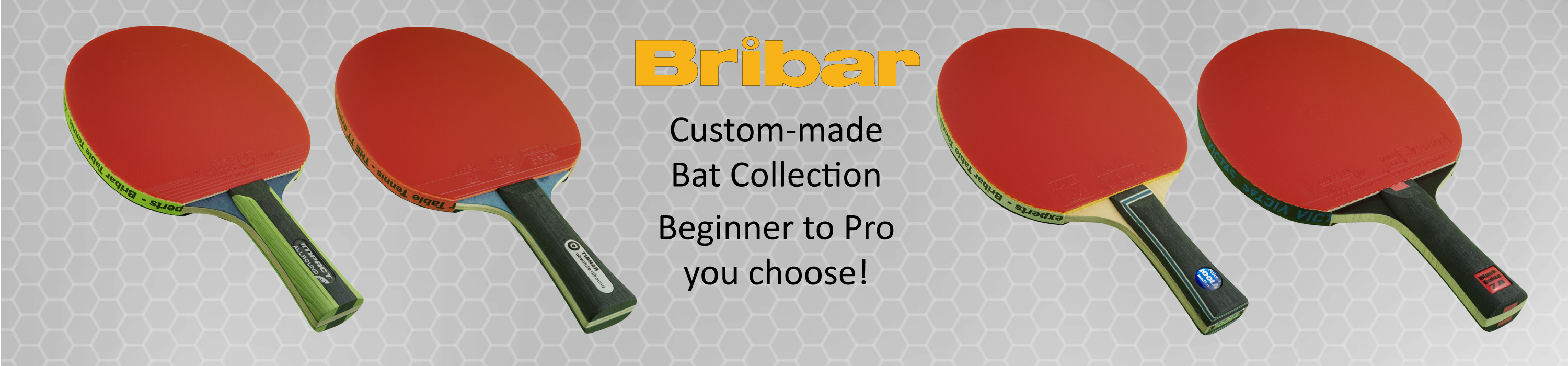 Amazon.co.uk: Bribar Table Tennis: Custom Bats