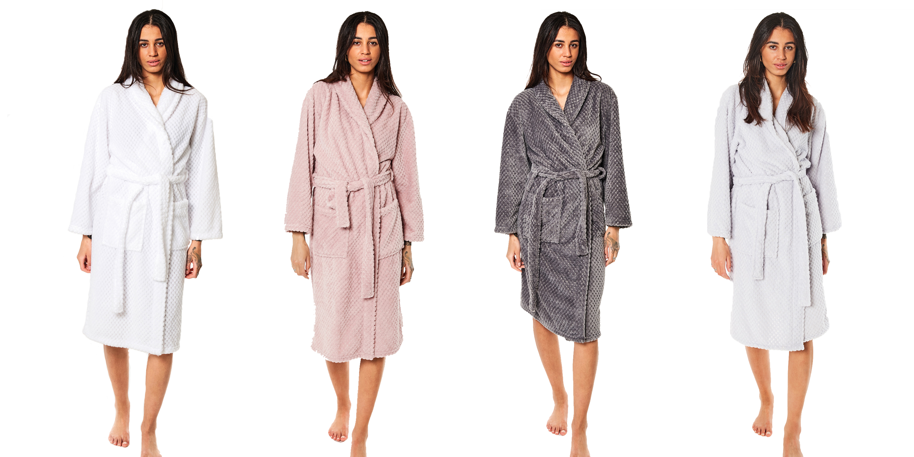 Amazon.co.uk Part of OHS Waffle Fleece Dressing Gowns