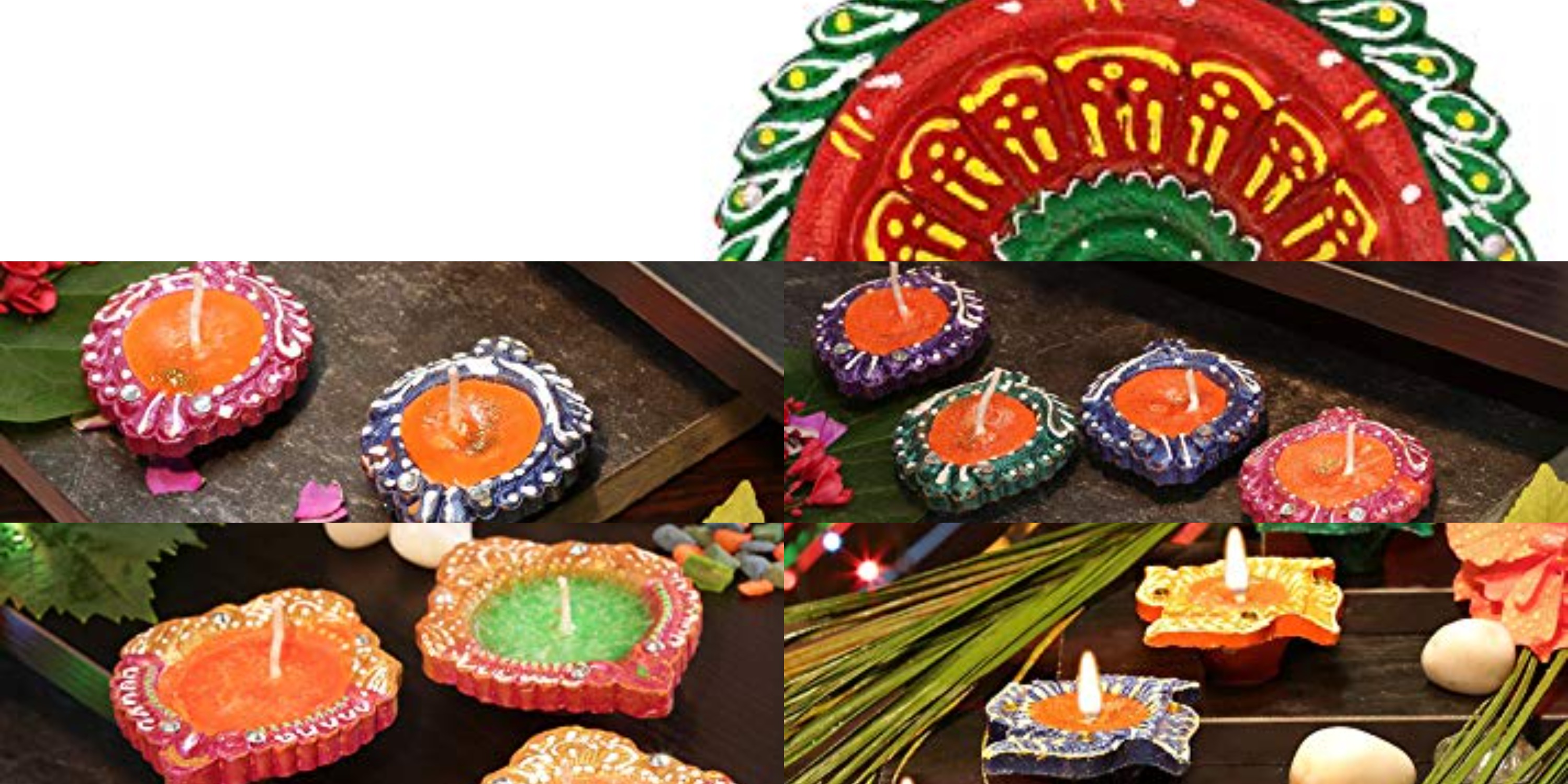 Amazon.in BAVLA Wax filled Diyas