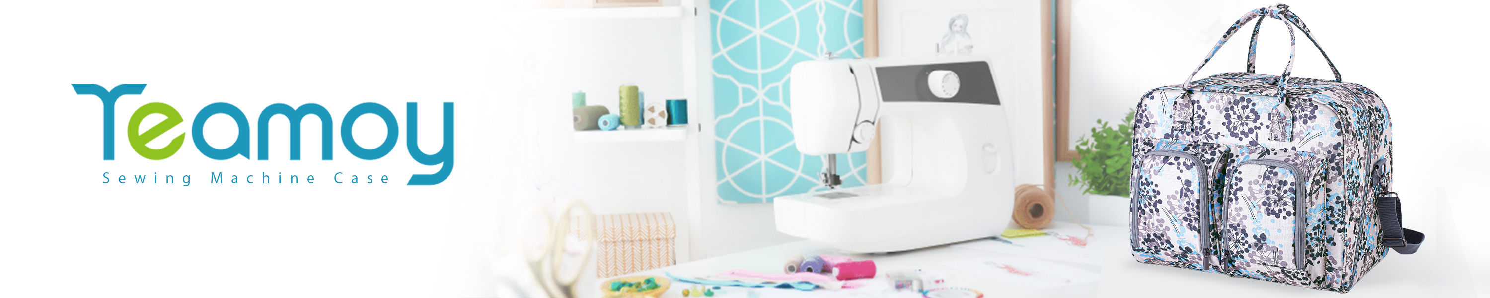 Borsa Per Macchina Da Cucire Teamoy - Trasporto Sicuro Per Brother, Singer E Altre Marche - Tante Tasche