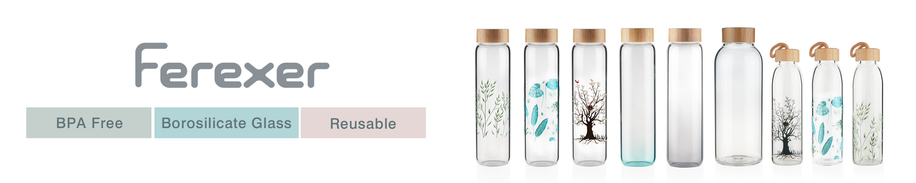 ShyaWorld Glas-Trinkflasche – 500 Ml, Transparent Mit Edelstahlverschluss, Einzeln Verpackt