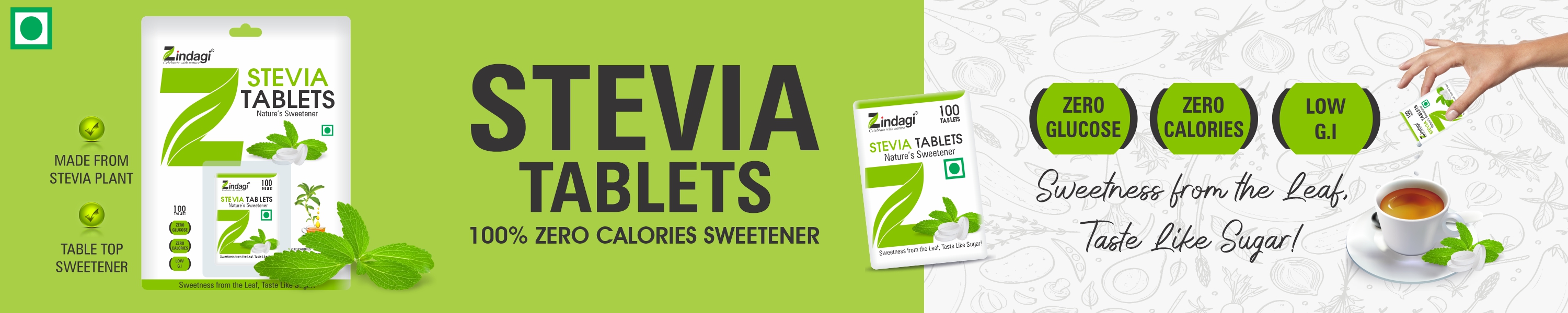 Amazon.in ZINDAGI Stevia Tablet