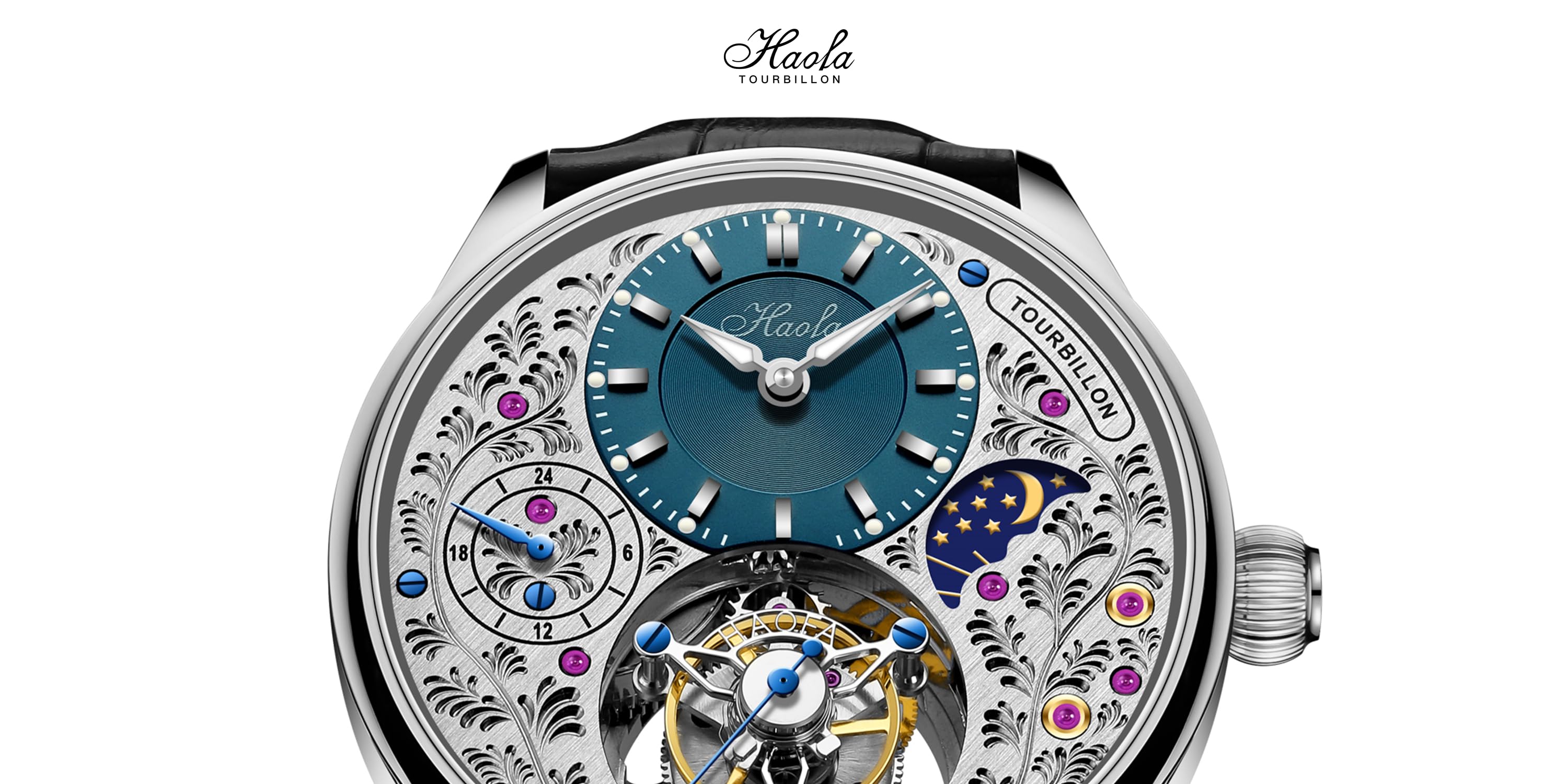 Amazon.co.jp: Haofa Tourbillon: 多機能トゥールビヨンウォッチ