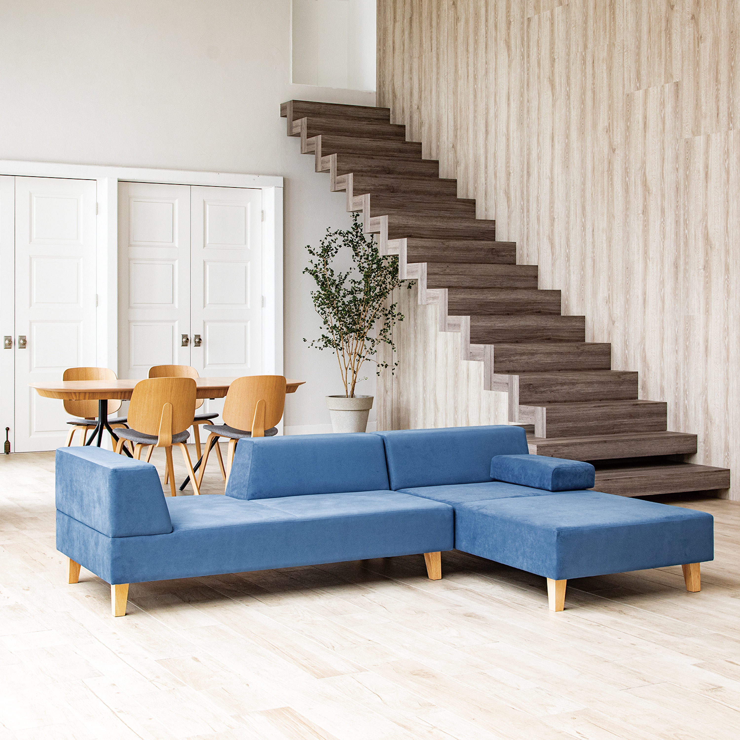 美品⭐︎フランネルソファ3人掛け FLANNEL SOFA BRICK 3P SOFA / フランネルソファ ブリック 3人